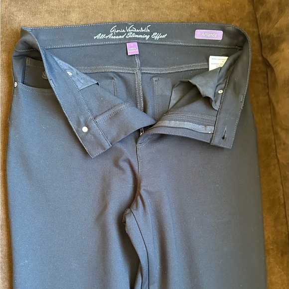 Gloria Vanderbilt Straight Leg Pants W Detailed Sequence On Back Pockets SZ 10 - Picture 7 of 13